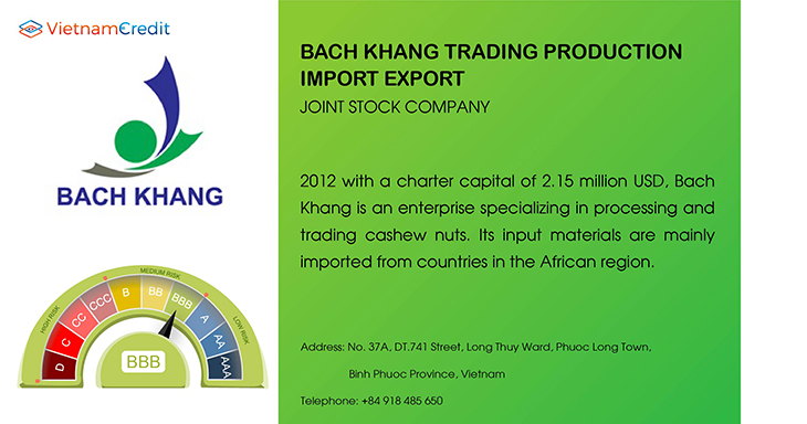 BACH KHANG TRADING PRODUCTION IMPORT EXPORT JOINT STOCK COMPANY